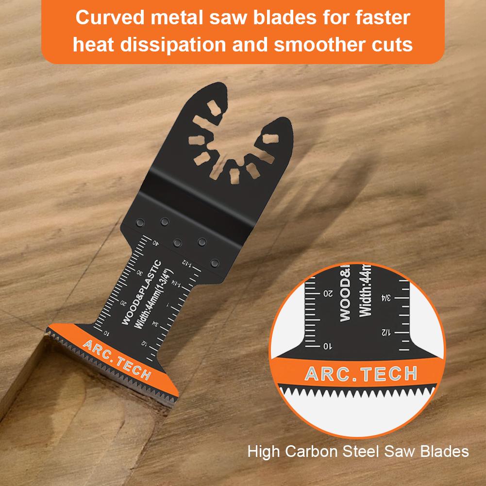 50 шт. осциллирующих пильных полотен для металла, дерева, пластика, многофункциональных полотен, набор многофункциональных полотен для Bosch Dremel Fein Worx