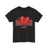 Valentines Day Heart Peace Hand Retro Groovy Men Women Kids T-Shirt