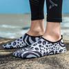 Модные женские и мужские босоножки для воды с леопардовым принтом, пляжная обувь, быстросохнущие походные спортивные сандалии, повседневные тренировочные туфли, легкие сандалии 46