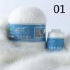 50+20g/set Mink Cashmere Yarn Long Plush For Cardigan Scarf Suitable Hand-Knitting Thread