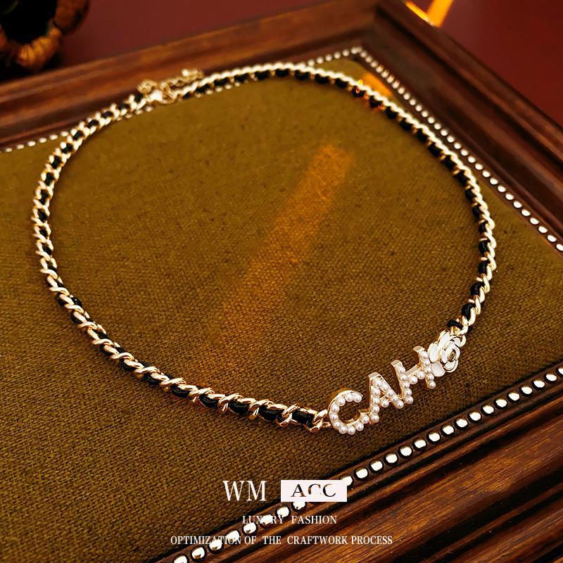 14K Gold Electroplated Camellia Initial Necklace - Elegant, Versatile Clavicle Chain for Women