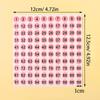 1 лист(1-100) Наклейка с номером Этикетка для лака для ногтей Цветные подсказки Дисплей Маркировочные наклейки Руководство по номерам Инструменты для маникюра своими руками