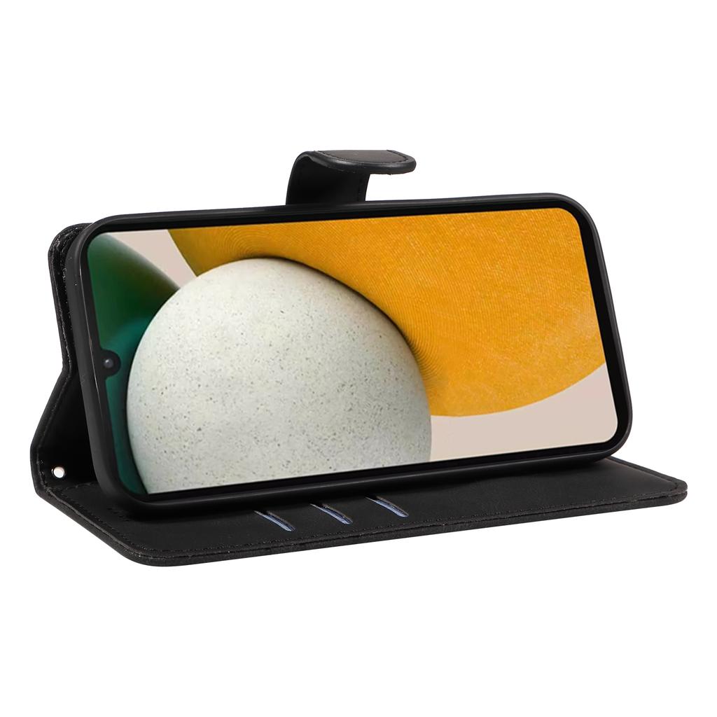 For Samsung Galaxy A15 5G Case Wallet Imprinted Line Leather Phone Cover