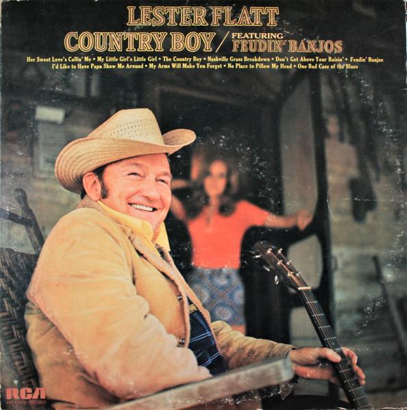 LP Пластинка LESTER FLATT - Country Boy (Представляем Feudin' Banj APL10131 RCA Victor, RCA 1973 США Фолк Б/У