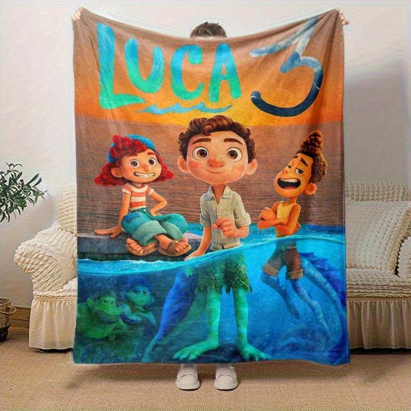 1pc, Luca 3 Movie Poster Inspired Home Decor Blanket Perfect for Couch, Bed, Travel, Camping, Car