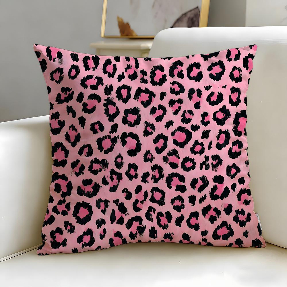 flower pattern Cushion Cover Soft  EasyWash Pillow Case  Versatile for Couch Bed Travel and Office