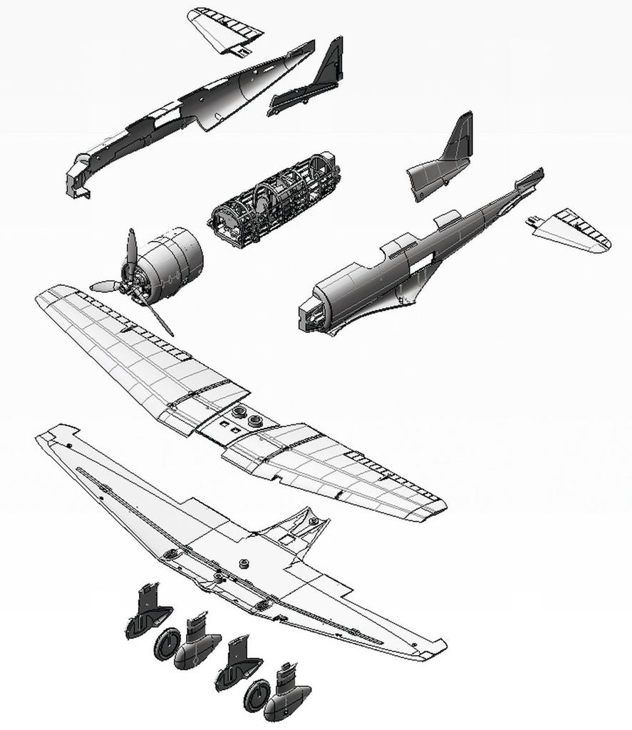Fine Molds 1/48 Серия самолетов Императорский флот Японии Тип 98 Сухопутный разведывательный самолет Модель 12 Пластиковая модель FB24
