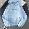Anime Tensei Shitara Slime Datta Ken Hoodies Women Shy Slime Print Hoodie Kpop Harajuku Sweatshirt for Teen Streetwear Tops Blue