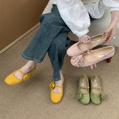 Сказочный ветер цветок французская сумка голова полушлепанцы женская обувь 2025 новый весна и лето ленивый темперамент односложные крутые шлепанцы