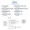 Бесконтактный переключатель металлический предел SN04 датчик квадратный водонепроницаемый NPN PNP NO NC DC три провода 10-30 В AC два провода 90-250 В