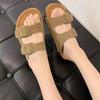 Тапочки женские летние для улицы, модные модели 2025 года, с юбками, высококлассные тапочки на толстой подошве