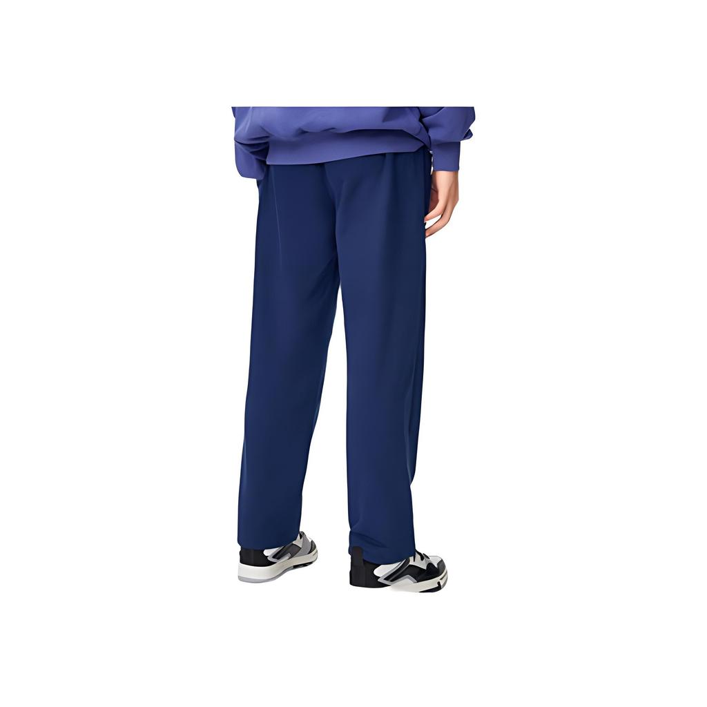 Li-Ning Прямые трикотажные спортивные брюки с принтом логотипа Badfive, мужские брюки темно-синего цвета AKLSF85-2