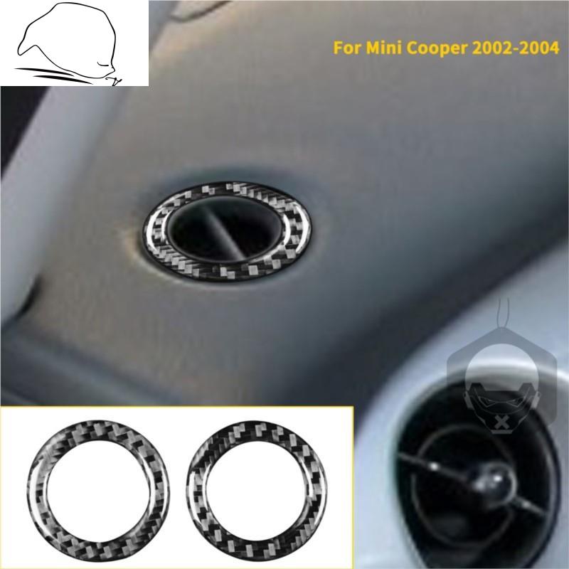 Для Mini Cooper Hatch One R50 R53 2002 2003 2004 приборная панель автомобиля противозапотевающая трубка наклейка из углеродного волокна кольцо интерьер