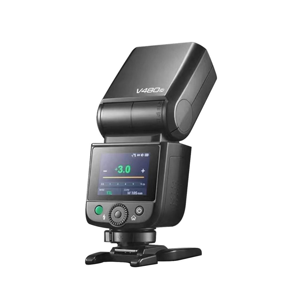 Wireless Camera Flash Adjustable Head Small Hot Shoe Light Support High Speed Sycn