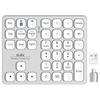 Беспроводная цифровая клавиатура Ewin с подключением до 2 устройств Bluetooth Numlock 37 Совместима с японским языком и Bluetooth/2.4G подключением, Клавиатуры,