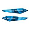 2Pcs 3D Reflective Metal Body Fender Decoration Sticker For Mercedes Benz AMG W210 W108 W204 W205 W211 W212 W124 CLA CLK CLS GLA