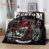3D Ретро Винтаж Мотоцикл Мягкий Плюшевый Одеяло, Фланелевое Одеяло Плед Для Гостиной Спальни Покрывало Кровати Дивана Пикника