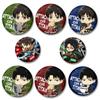 32/44/58mm Attack On Titan Anime Badge Eren Levi Armin Arlert Erwin Round Brooches for Backpack Clothes Cartoon Cosplay Pins Fans Gifts