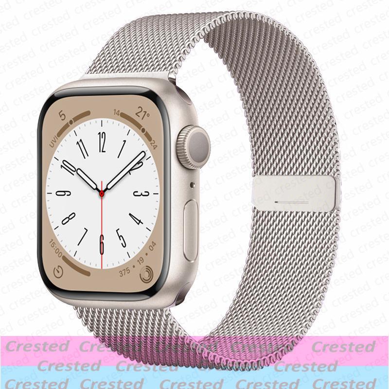 Миланская петля Ремешок Для Apple Watch Ремешок 44мм 40мм 45мм 41мм 49мм 42мм 38мм correa bracelet iWatch серия 3 6 se 7 8 9 5 ultra 2