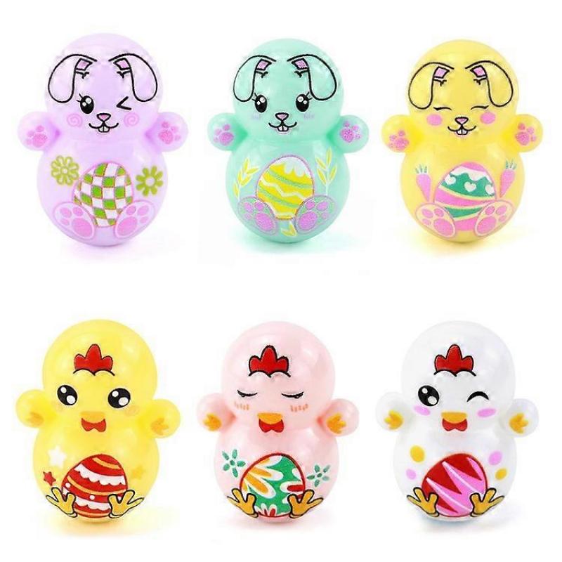 Easter Egg Toy Blind Box Stress Relief Set, Sponge Egg Balls, Rabbit Dinosaur Eggs, Cartoon Easter Egg Gashapon F15 (18pcs)