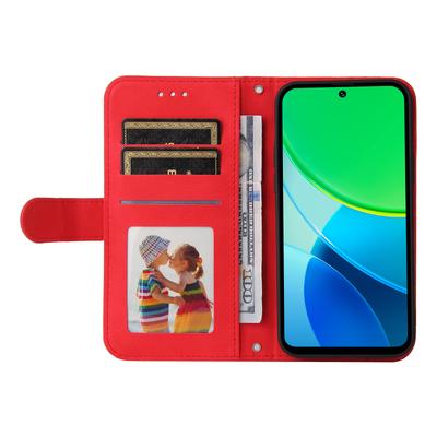 Для vivo Y29 5G/Y19s 4G Кожаные чехлы-кошельки Чехол для телефона с приятной на ощупь поверхностью Подставка с ремешком
