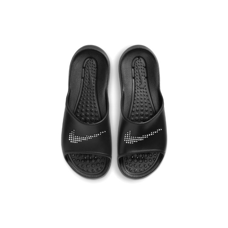 Nike Victori One Slide Polka Swoosh - Черные мужские кроссовки белые CZ5478-001