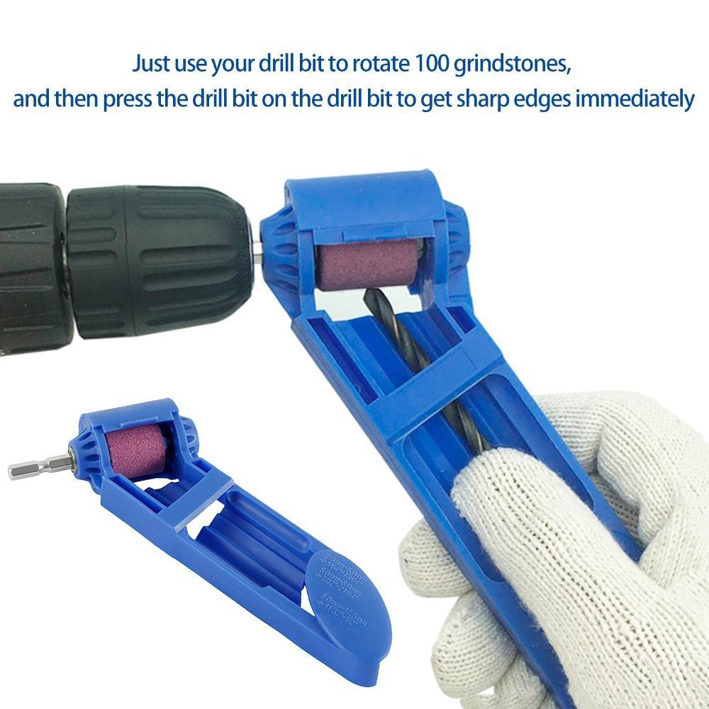 Точилка для сверл Устойчивый адаптер Прямой хвостовик Механическая шлифовальная машина для сверл Корундовый шлифовальный круг Полировальная точилка