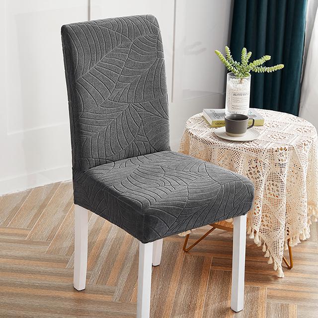 Waterproof Chair Covers For Dining Room Thick Fabric Jacquard Chair Slipcover Protector Washable Banquet Seat Cover For Hotel