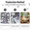 Halloween pearl bath ghost floral painting art kit handmade diy home decorations