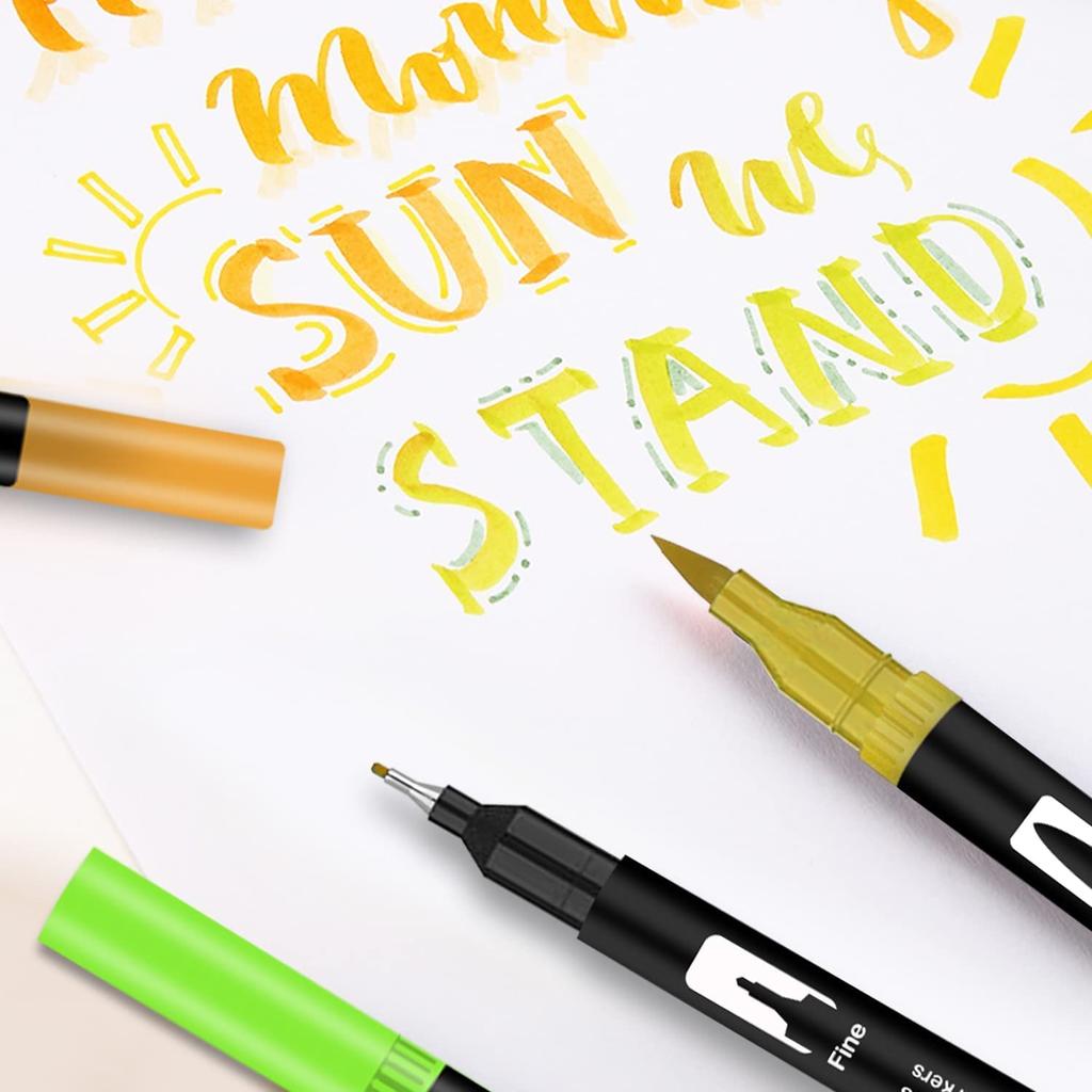 150 цветов маркер для рисования акварелью, цветная ручка для рисования акварелью, набор офисных пишущих инструментов, ручка, кисть, ручка, ручка на водной основе, набор,