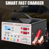 12В 24В 6А Защита от перенапряжения Вилка ЕС США Интеллектуальное импульсное восстановление Обнаружение напряжения и температуры Цифровой ЖК-дисплей Зарядное устройство для автомобильного аккумулятора