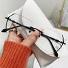 Myopia Glasses Women Anti-Blue Light Eye Glasses Men Anti-Radiation Rimless Nearsighted Eyewear Prescription Minus Eyeglasses