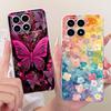 For Xiaomi Poco F8 Pro 2025 Cute Flower Butterfly Cat Painted Case For Poco F8Pro 5G Soft Silicone TPU Phone Cases