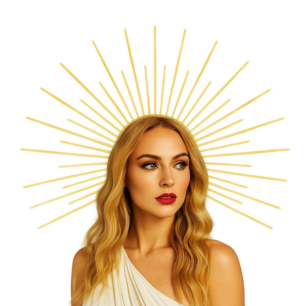 Sun God Halo Headband Star Tiara Headdress Fashion Halloween Headband Ladies/Girls