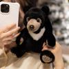 1pc Simulated Black Bear Plush Toy Stuffed Likfelike Panda PLushies for Boys Birthday Gift Home Decor