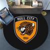 Hull City AFC pattern round rug,Carpet Rug for Living Room Bedroom Playroom ,Non-slip Floor Mat,Holiday Gifts and Birthday Gifts.