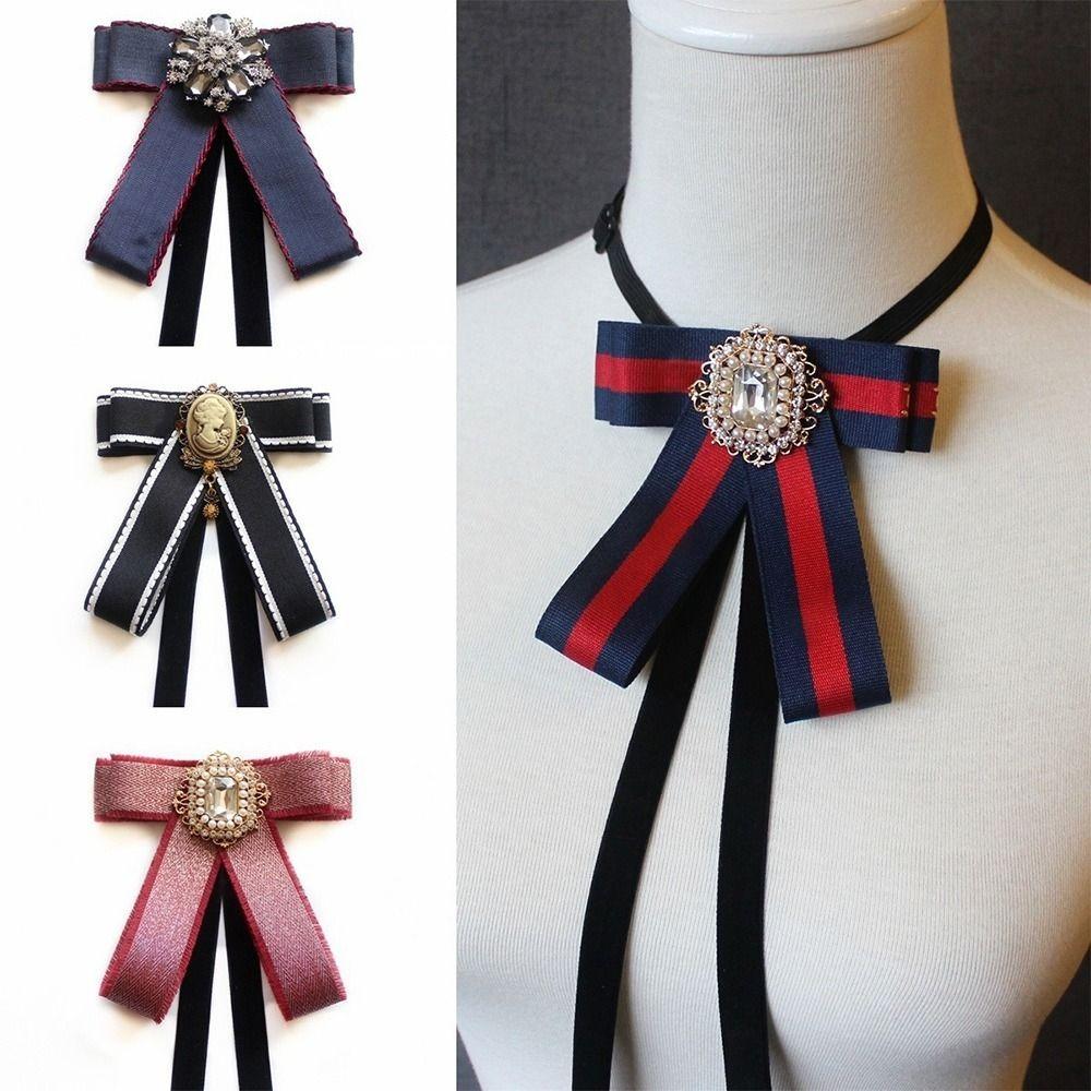 Простой Узкий Ленточный Бриллиантовый Галстук-бабочка Стразы Рубашечный Галстук-бабочка Женский Мужской Аксессуар для Торжественной Одежды