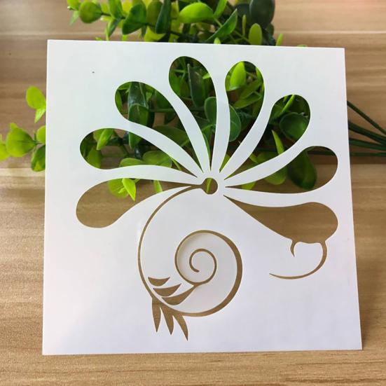 Yousheng 1 набор трафаретов для рисования с цветочным узором многофункциональный шаблон для рисования из ПЭТ-бумаги для настенного искусства