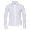 Russell Collection Ladies/Womens Long Sleeve Poly-Cotton Easy Care Fitted Poplin Shirt