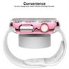 Single Row Diamond Integrated PC Watch Case for Apple Watch Series 3/2/1 42mm, Tempered Glass Full Surrounded Anti-Fall Cover, Case Only