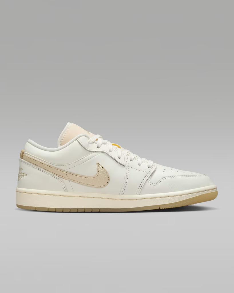HV5157-100 Nike Air Jordan 1 Low Sail Pale Ivory Team Gold (Женский)