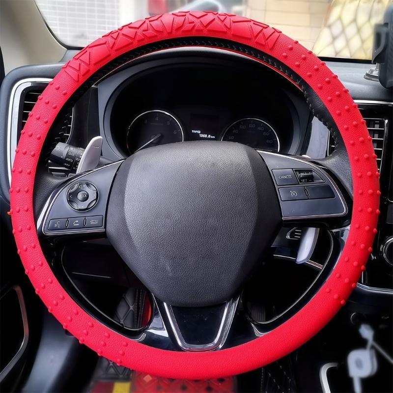 Автоаксессуары Чехол на руль Замена Геометрический узор Чехол 15 дюймов Силиконовый Защитный чехол на руль