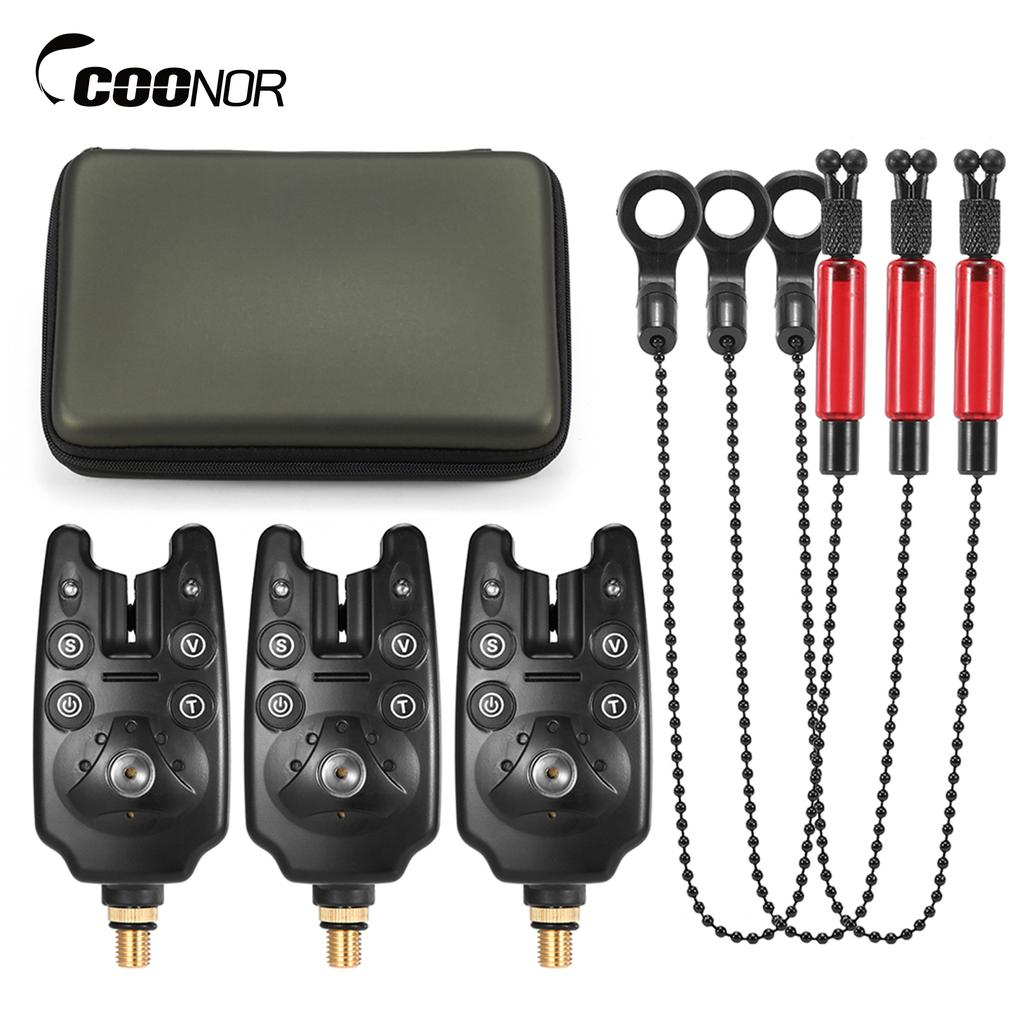 Сигнализаторы поклевки, цепочка оповещений, свингерный комплект, комплект цифровых сигнализаций для рыбалки, светодиодный индикатор сигнализации, оповещение