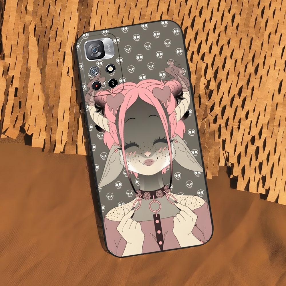 Чехол для телефона Monster Girl Maker для Xiaomi 15 14 13 12 Mi 11 ultra Pro Lite Черный Мягкий Силиконовый Чехол