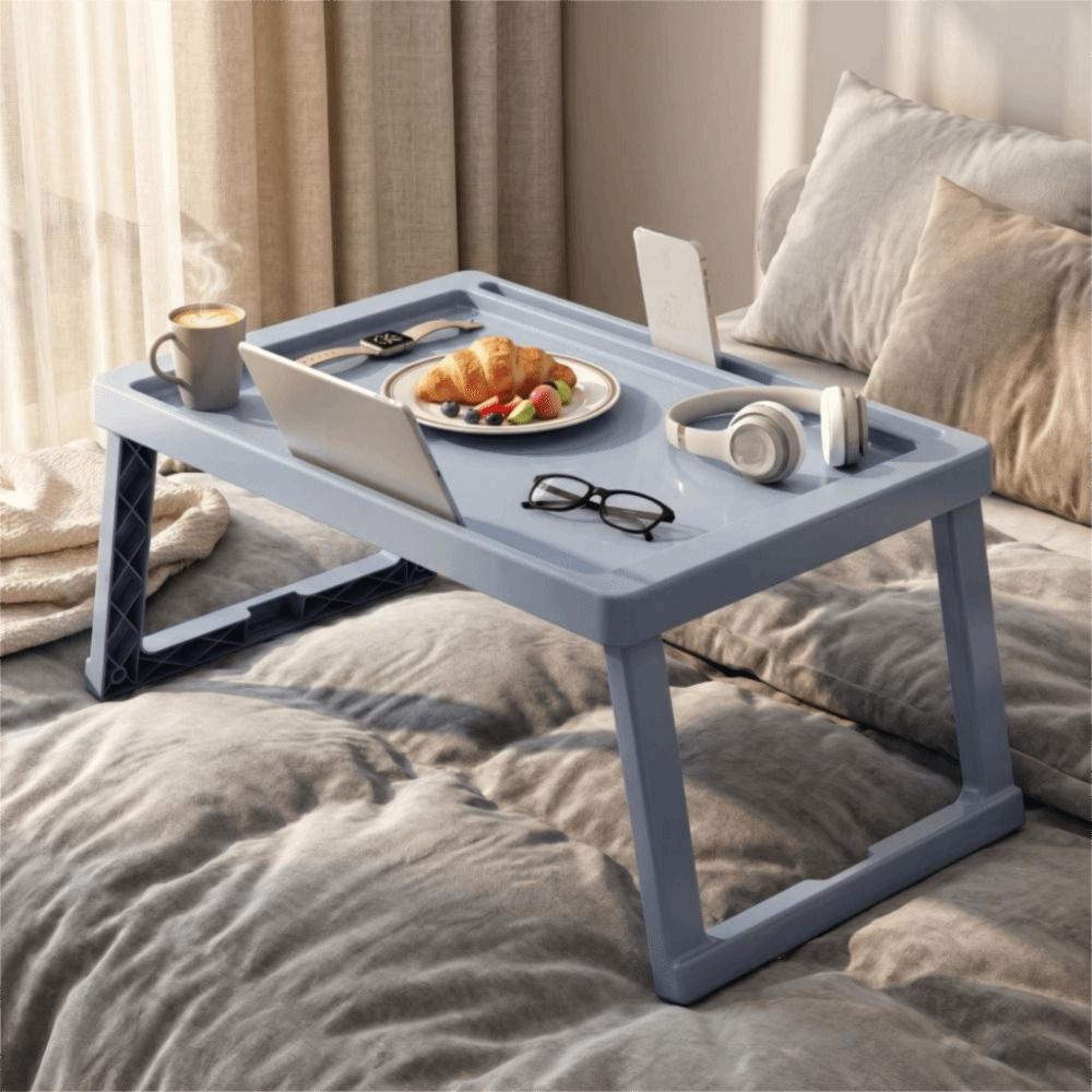 Non-slip Folding Bed Table Foldable Laptop Stand Simple Small Laptop Desk Dormitory Use