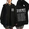 Taylor The Eras Tour 2023 World Tour Zipper Hoodie Women Aesthetic Zip Up Sweatshirt Fashion Harajuku Oversized Hoodies Coat
