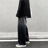 Китайская версия джинсов с градиентом для мальчиков, осенние тенденции, универсальные свободные повседневные прямые длинные брюки с широкими штанинами для мужчин и женщин