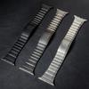 Band for Apple Watch Ultra 2 49MM Series 10 46 42 Stainless Steel Link Bracelet Strap Fold Depolyment Buckle for iWatch 9876 SE