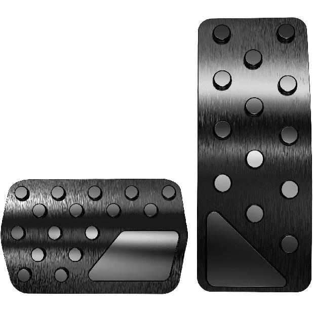 Aluminum Alloy Pedal Cover For Jeep Grand Cherokee 2011-2024 2025 Dodge Durango 2011-2024 2025 No Drilling Aluminum Brake And Accelerator Pedal