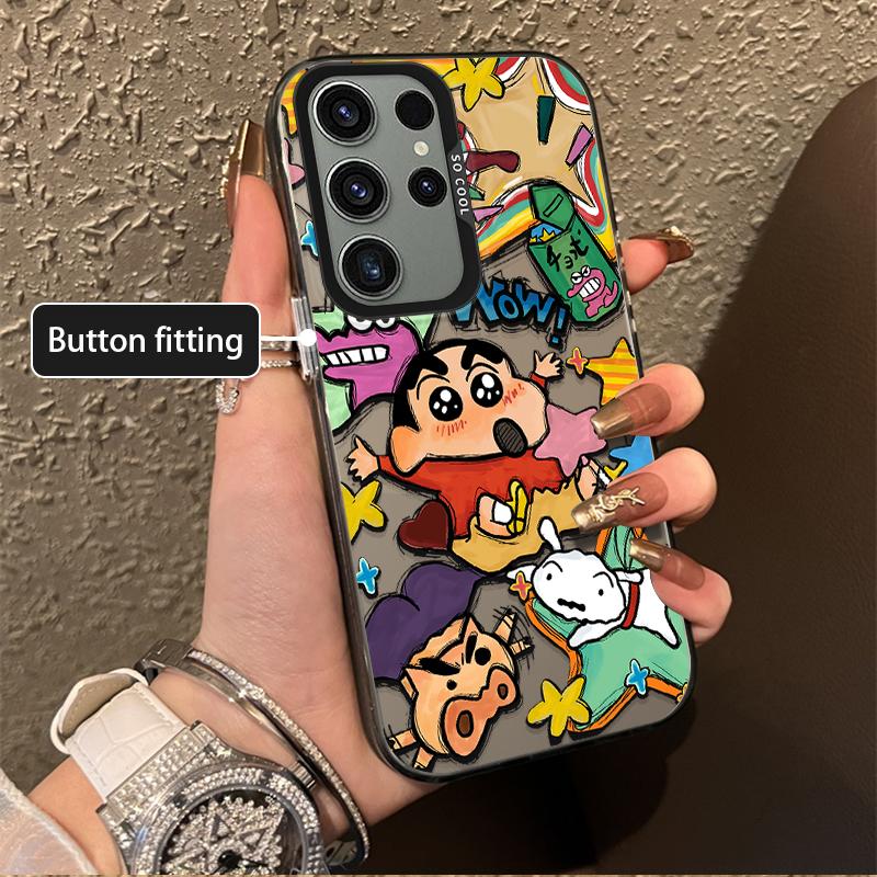 Чехол C-Crayon Shin-chan для Samsung Galaxy A36 A35 A34 A32 A30 A26 A25 A24 A23 A22 5G 4G A20 A16 A15 A14 A13 A12 Акриловая крышка